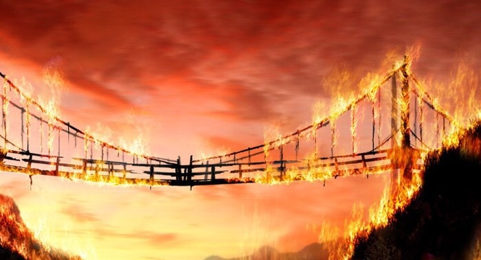 Cost of Burning Bridges
